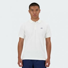   New Balance Біле чоловіче поло  Polo shirt NB Classic nblMT41503WT