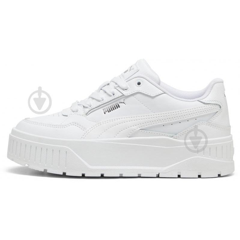 PUMA Жіночі кеди низькі  Karmen II Idol 39746102 40 (6.5UK) 25.5 см  White- White- Silver (4067979436090) - зображення 1