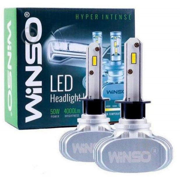 Winso H1 12/24V 50W 6000K 4000Lm CSP Cree Chip 791100 - зображення 1