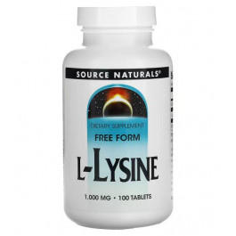   Source Naturals L-Lysine 1,000 mg (100 табл)