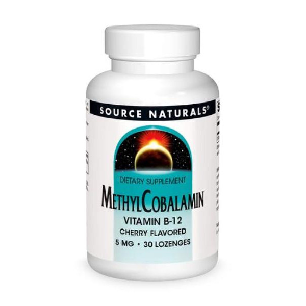 Source Naturals MethylCobalamin 5 mg (30 табл) - Вишня - зображення 1