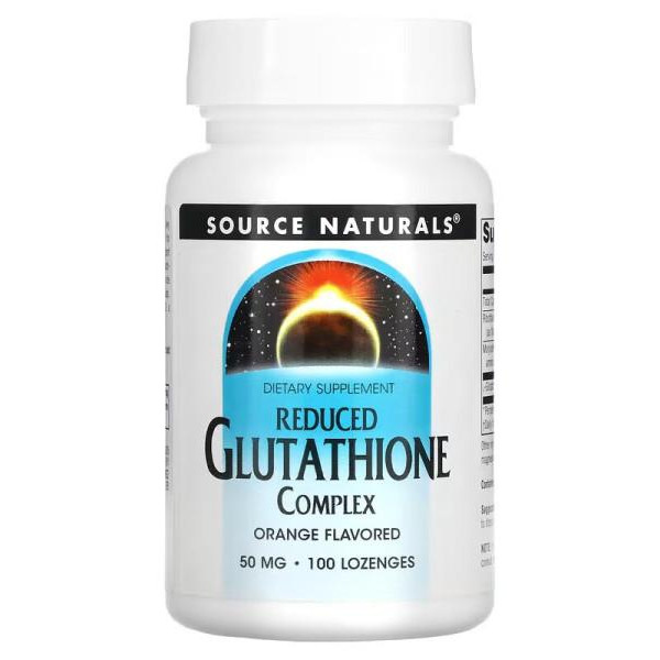 Source Naturals Reduced Glutathione Complex 50 mg (100 табл) - Апельсин - зображення 1