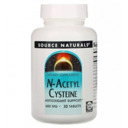   Source Naturals N-Acetyl Cysteine 600 мг 30 табл