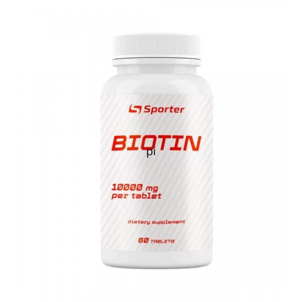 Sporter Biotin 10000 mcg 60 табл - зображення 1