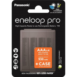   Panasonic AA Eneloop 2500mAh Pro NI-MH * 4 + Сase (BK-3HCDEC4CP)