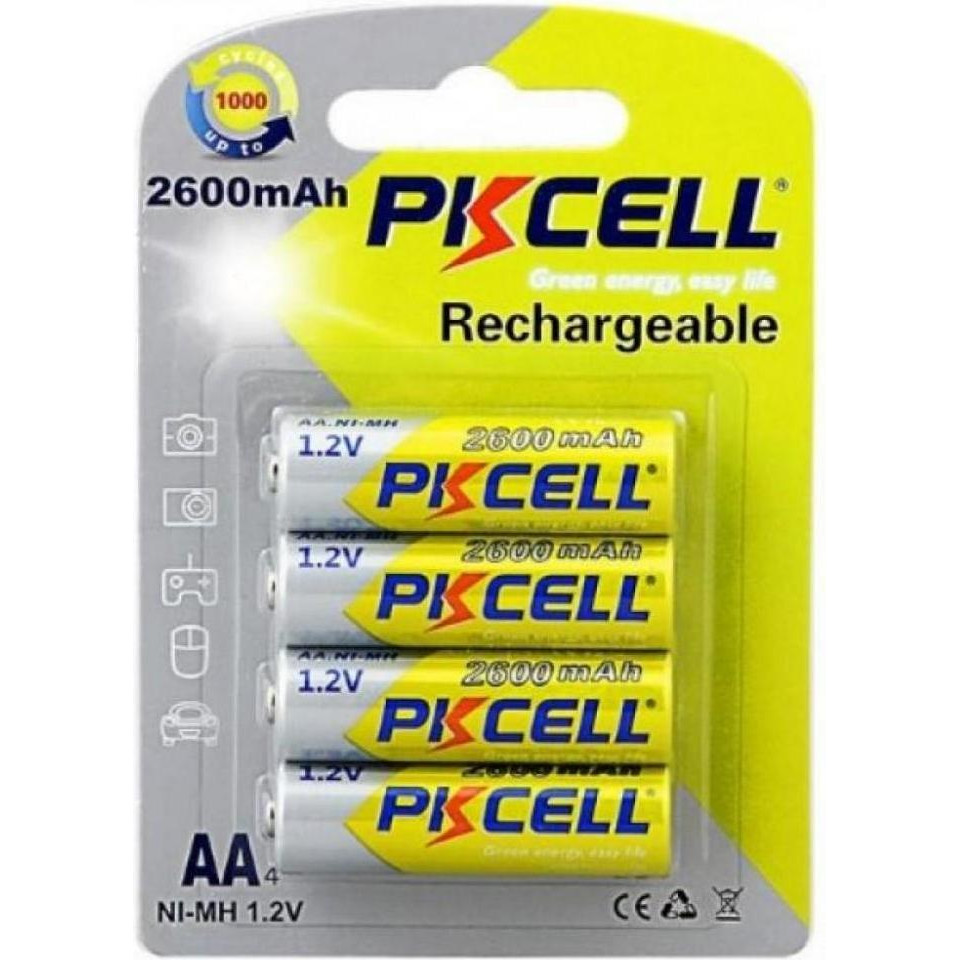 PKCELL AA 2600mAh NiMH 4шт (6942449544957) - зображення 1