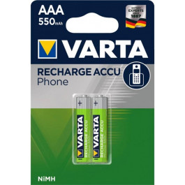   Varta AAA 550mAh NiMh 2шт PHONE (58397101402)