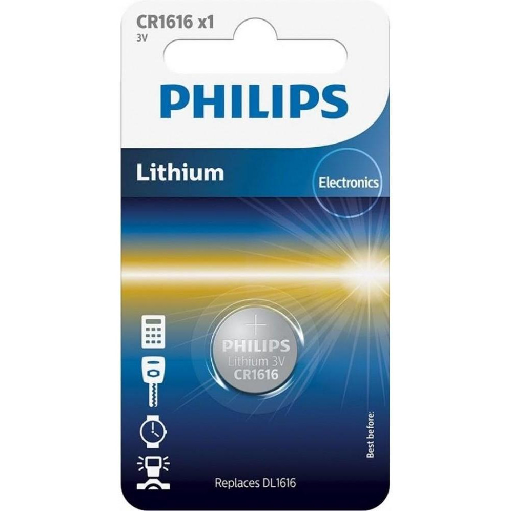 Philips CR-1616 bat(3B) Lithium 1шт (CR1616/00B) - зображення 1