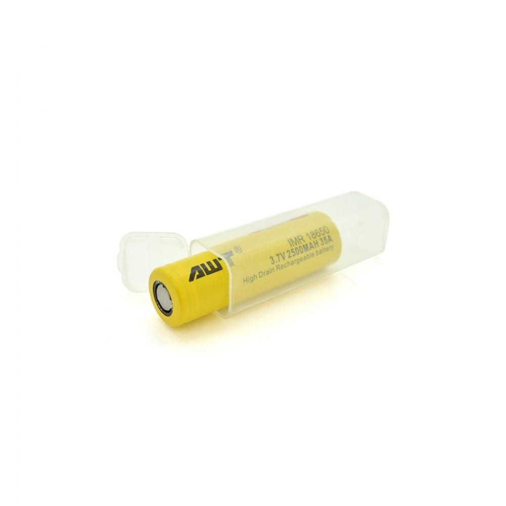 AWT Акумулятор 18650 2500mAh, 35А, BOX  (IMR18650-2500-35А) - зображення 1