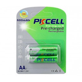   PKCELL AA 600mAh NiMH 2шт Pre-charged (PC/AA600-2BA)