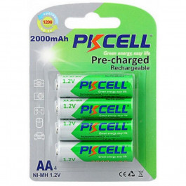   PKCELL AA 2000mAh NiMH 4шт Pre-charged (PC/AA2000-4B)