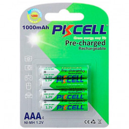   PKCELL AAA 1000mAh NiMh 4шт (PC/AAA1000-4B)