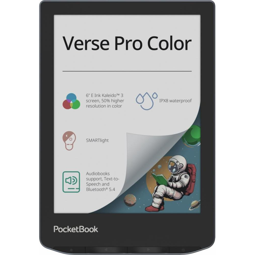 PocketBook 634K3 Verse Pro Color, StormySea (PB634K3-1-CIS) - зображення 1