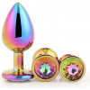 Dream toys Набор радужных анальных пробок GLEAMING LOVE MULTICOLOUR PLUG SET (DT21784) - зображення 1