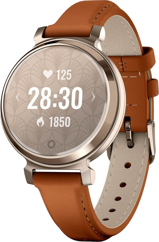 Garmin Lily 2 Classic Cream Gold with Tan Leather Band (010-02839-02/60) - зображення 1