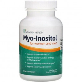   Fairhaven Health Міо-інозитол, для жінок і чоловіків, Myo-Inositol, , 120 капсул