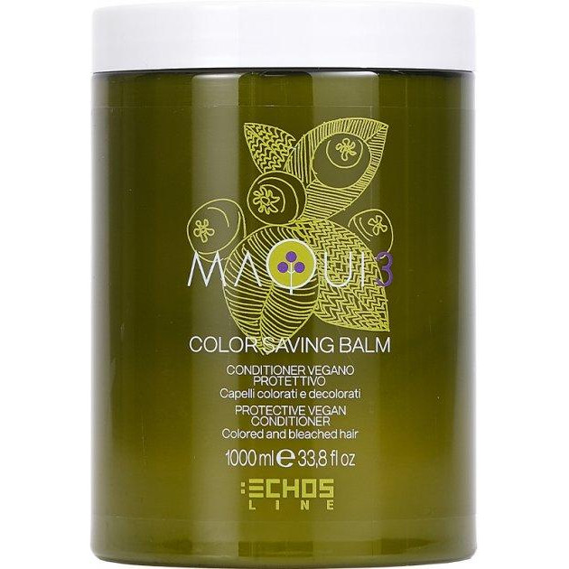 ECHOSLINE Кондиционер для волос  Maqui 3 Color Saving Balm 1000мл (23874) - зображення 1