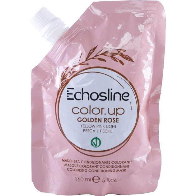 ECHOSLINE Тонуюча маска для волосся  Color Up Colouring Conditioning Mask Golden Rose золотисто-рожева 150 мл  - зображення 1