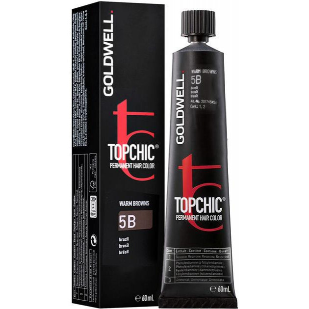 Goldwell Стійка професійна фарба для волосся  Topchic Hair Color Coloration 5B - Brazil 60 мл (4021609000563) - зображення 1