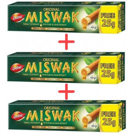   Dabur Зубная паста  Herb'l Miswak Травяная 50 г + 25 г (6291069206708)