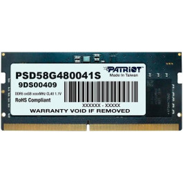   PATRIOT 8 GB SO-DIMM DDR5 4800 MHz (PSD58G480041S)