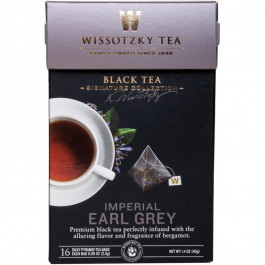   Wissotzky Tea Чай чорний  Imper Earl Grey з ароматом бергамота, 16*2,5 г/уп (0859013004006)