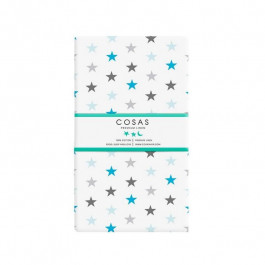   COSAS Простирадло дитяче STARS GREY BLUE 60х120х10 см (4822090045275)