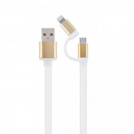   Cablexpert USB2.0 AM/Apple Lightning/Micro-BM Gold 1m (CC-USB2-AM8PMB-1M-GD)