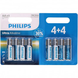   Philips AA bat Alkaline 8шт Ultra (LR6E8B/10)