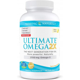   Nordic Naturals БАД Омега 2X, Ultimate Omega 2X, Nordic Naturals, 2150 мг, 90 капсул