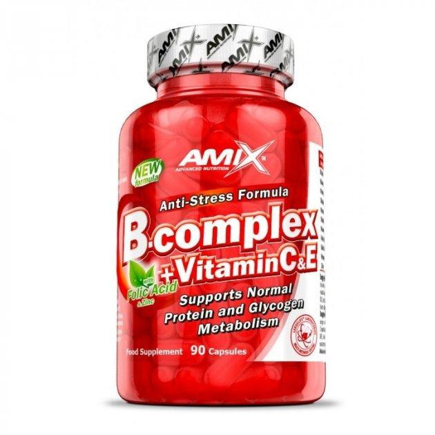 Amix Nutrition B-Complex + Vitamin C B-комплекс + Вітамін С 90 капсул - зображення 1