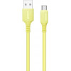 ColorWay USB - Type-C 1m Yellow (CW-CBUC043-Y) - зображення 1