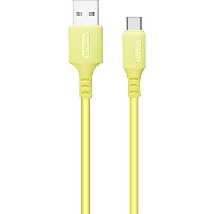 ColorWay USB - Type-C 1m Yellow (CW-CBUC043-Y) - зображення 1