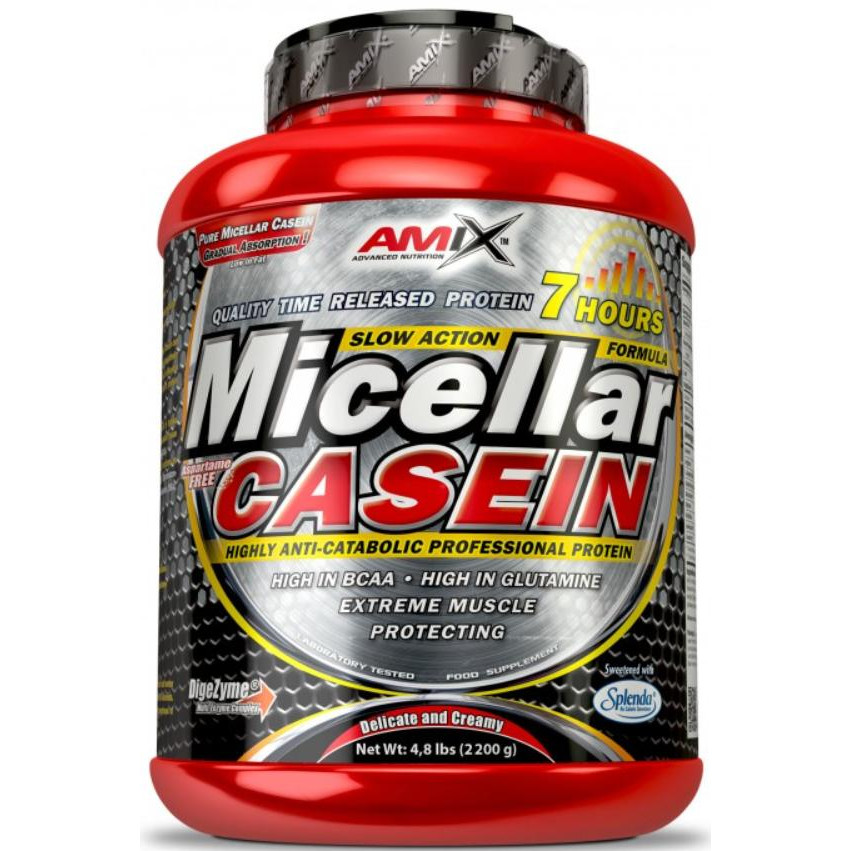 Amix Micellar Casein pwd. 1000 g /22 servings/ Strawberry - зображення 1