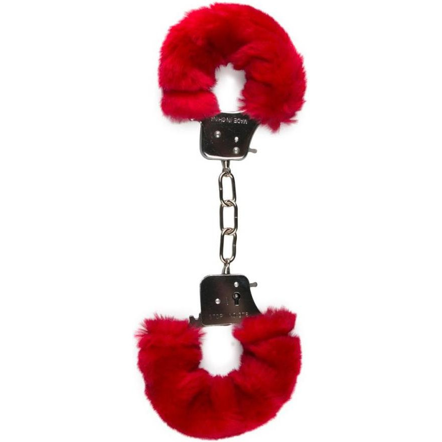 Easytoys Наручники EASYTOYS Furry Handcuffs - Red (ET28082) - зображення 1