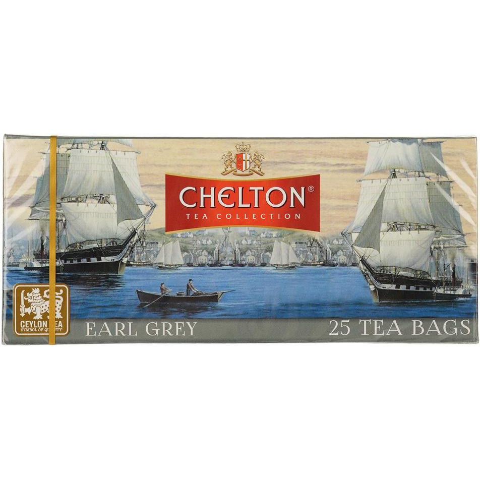 Chelton Чай чорний  Earl Grey, 25*1,5 г (4792055021036) - зображення 1