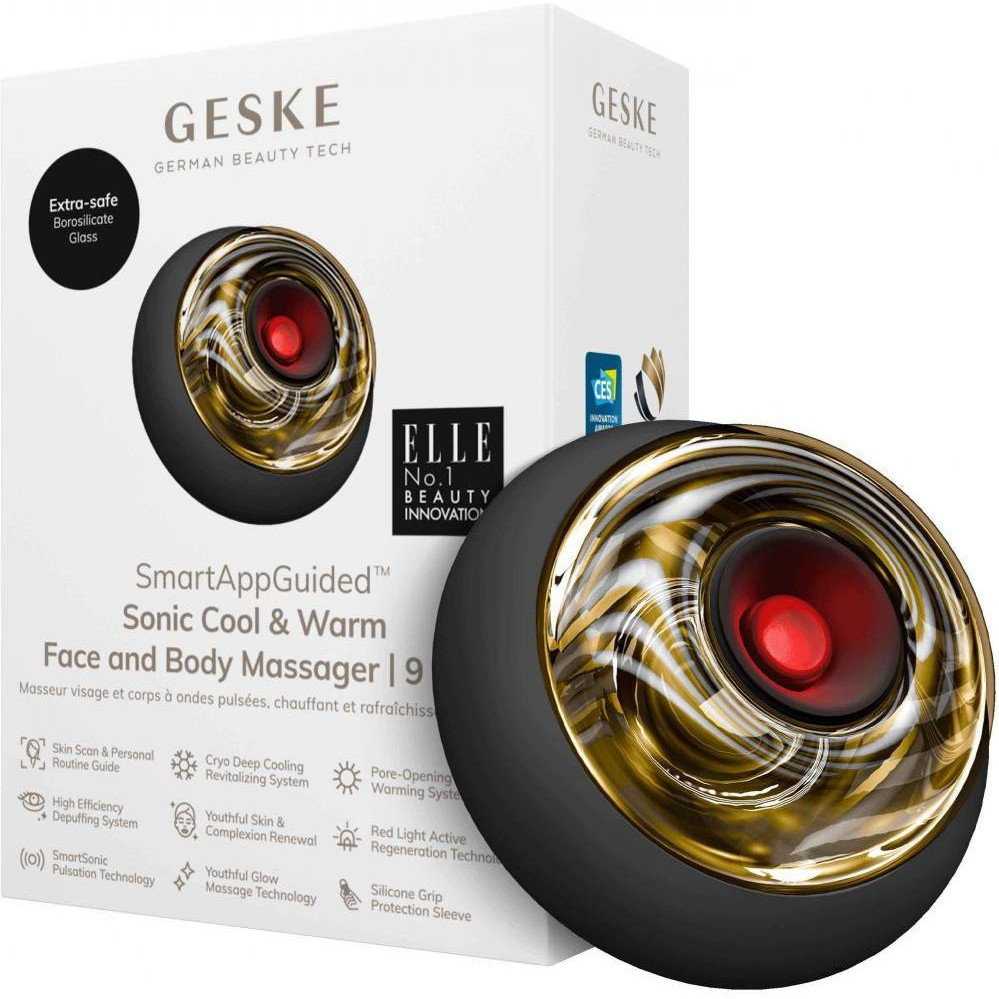 Geske Sonic Cool & Warm Face and Body Massager 9 in 1 black - зображення 1