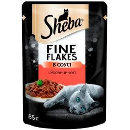   Sheba Fine Flakes з яловичиною у соусі 85 г (4770608261672)