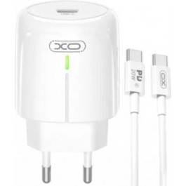   XO L113 PD&QC3.0 20W + Type-C to Type-C White