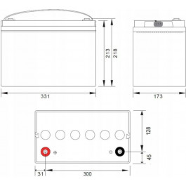   Volt Polska 12V 110Ah GEL VPRO PREMIUM	(6AKUGEL110)