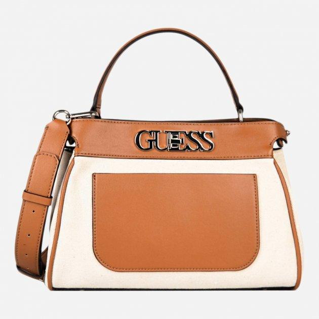 GUESS Женская сумка  Uptown Chic Turnlock Satchel HWHG7301050-COG Коньячная (800070165474) - зображення 1