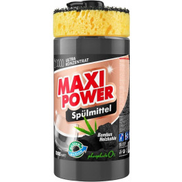   Maxi Power Средство для ручного мытья посуды  Чёрный уголь с губкой 1л (4823098411796)