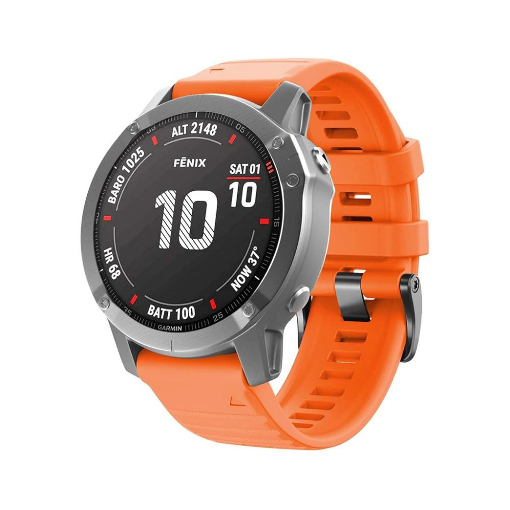 ArmorStandart Ремінець  Silicone 22mm для Garmin Fenix 5/6 Orange (ARM60806) - зображення 1