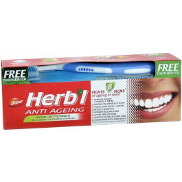   Dabur Зубная паста  Herb'l Антивозрастная 150 г + щетка (6291069707212)