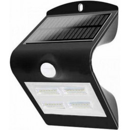   V-TAC 3800157652636 SKU-7528 Solar LED 3Вт 3000K+4000K с датчиком движения (черный)