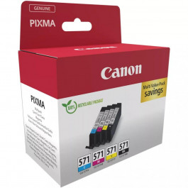   Canon CLI-571 BK,C,M,Y Colors (0386C008)