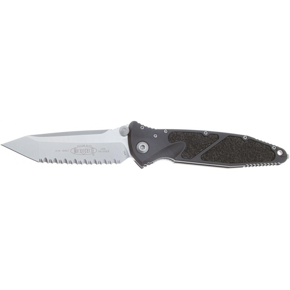 Microtech Socom Elite Tanto Point Stonewash FS Black (161-12) - зображення 1