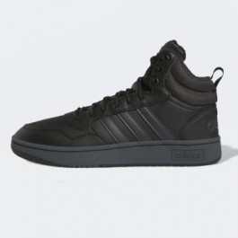 Adidas Кеди hoops 3.0 mid wtr cblack/carbon/ftwwht (GW6421) 9 Чорний