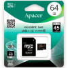 Apacer 64 GB microSDXC Class 10 UHS-I + SD adapter AP64GMCSX10U1-R - зображення 1