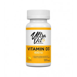   UltraVit Vitamin D3 600 IU Softgels (120 капс)